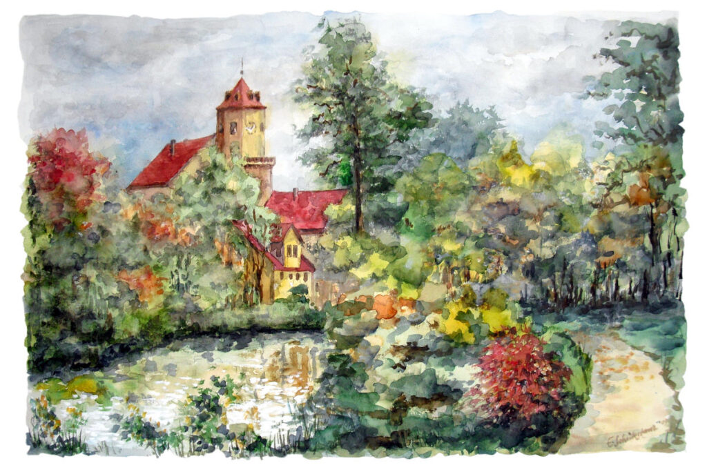 Schloss Spremberg - gemalt von meinem Großvater, Ekkehard Schicketanz